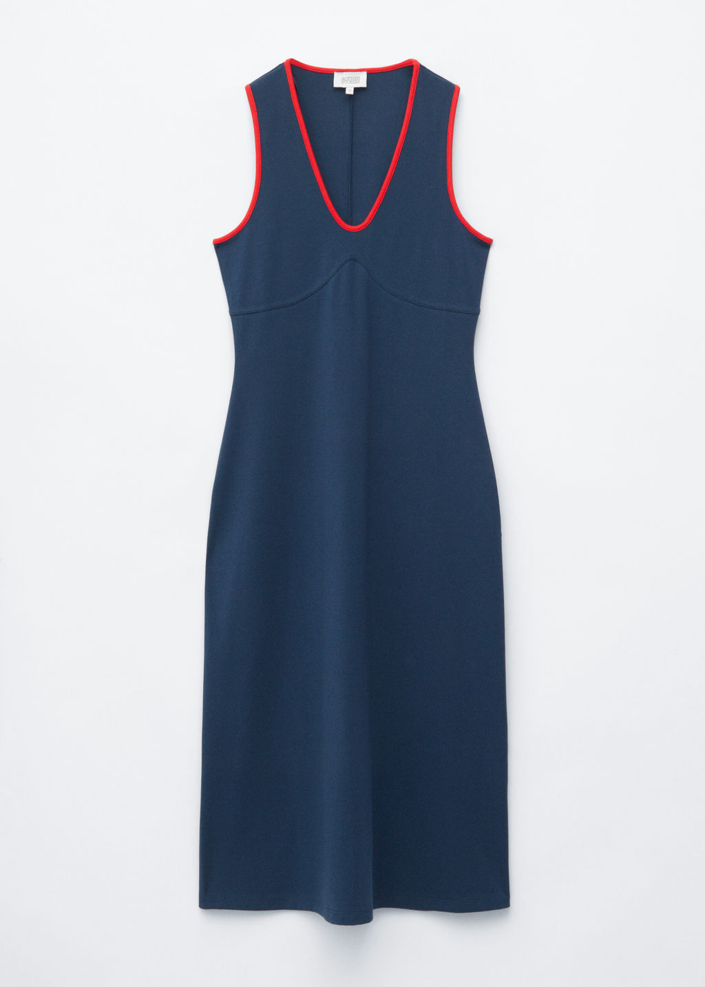 Vestido midi con escote en U