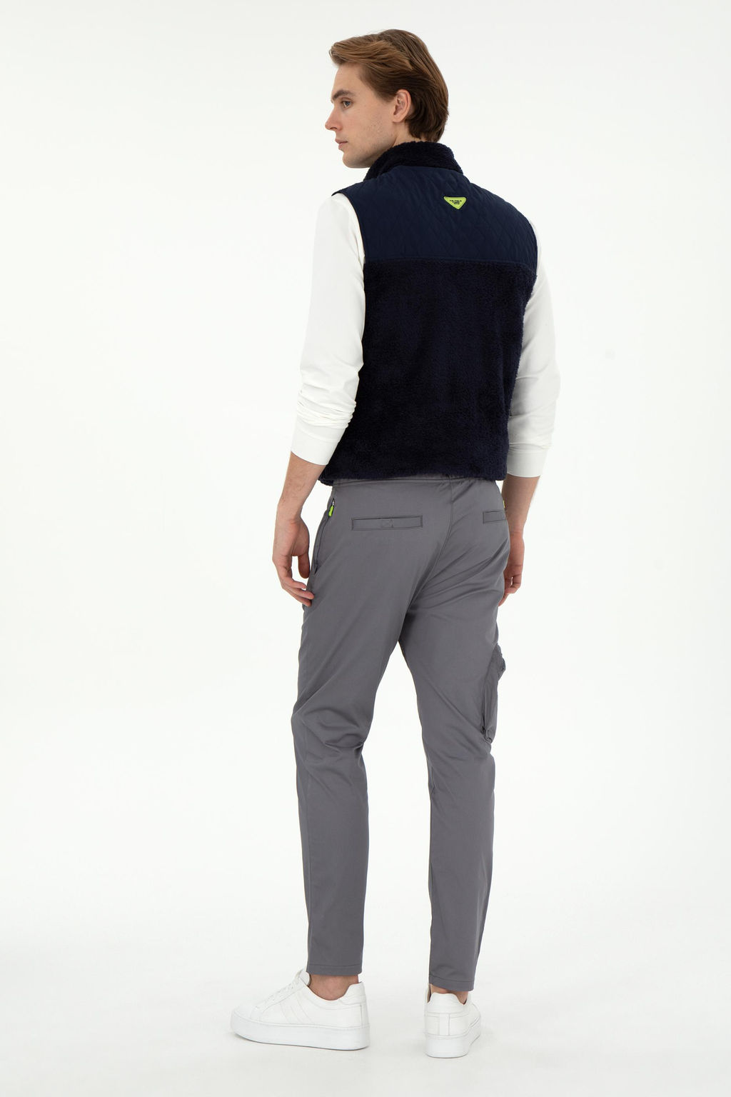 Мужские серые брюки из плотной ткани Неожиданная скидка в корзине - U.s. polo assn фото 4