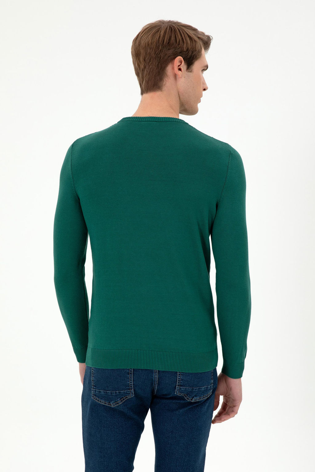 Мужской темно-зеленый свитер - U.s. polo assn фото 5