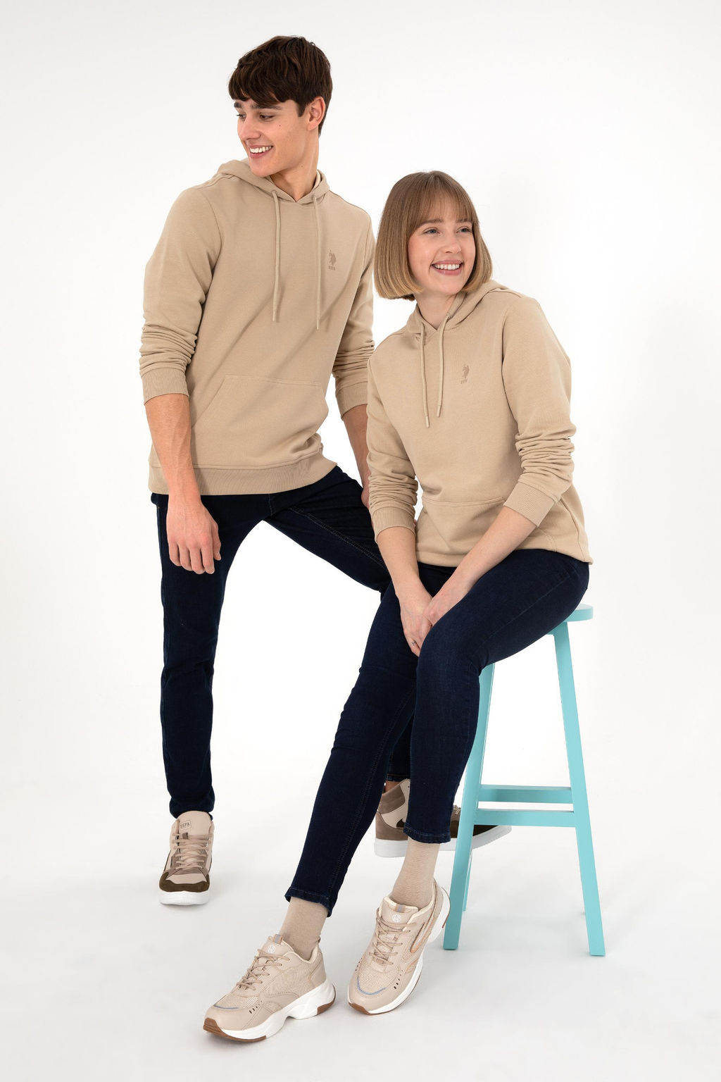 Мужская базовая толстовка песочного цвета Неожиданная скидка в корзине - U.s. polo assn фото 9