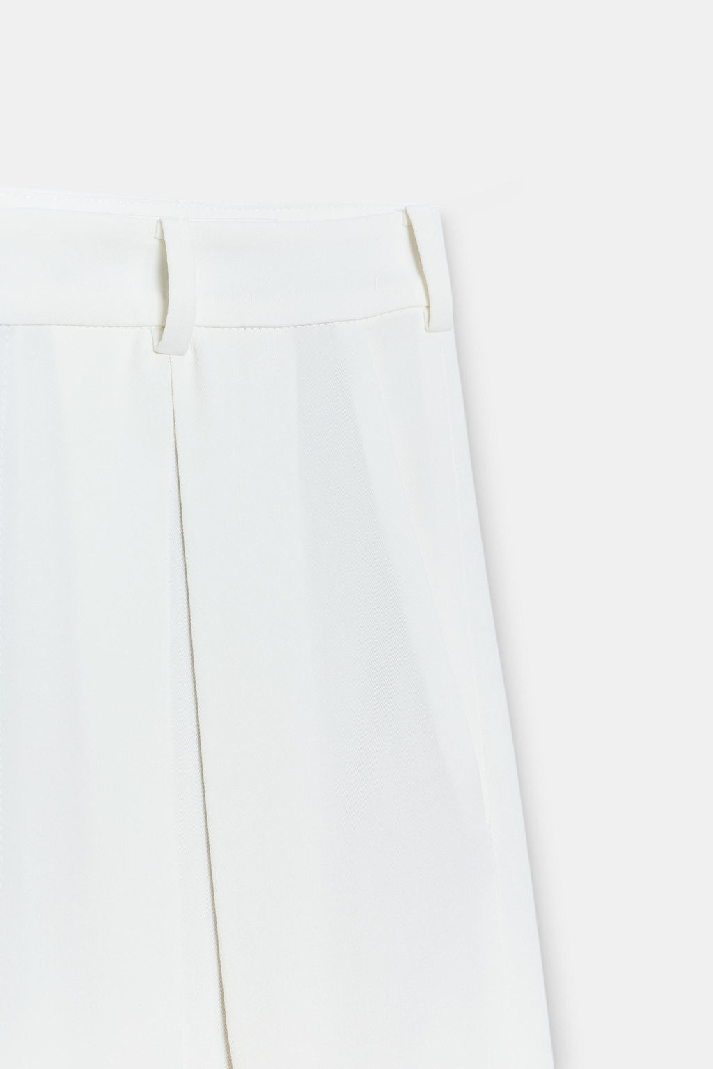 PANTAL?N FLUIDO PINZAS ZW COLLECTION / Blanco roto - Zara фото 10