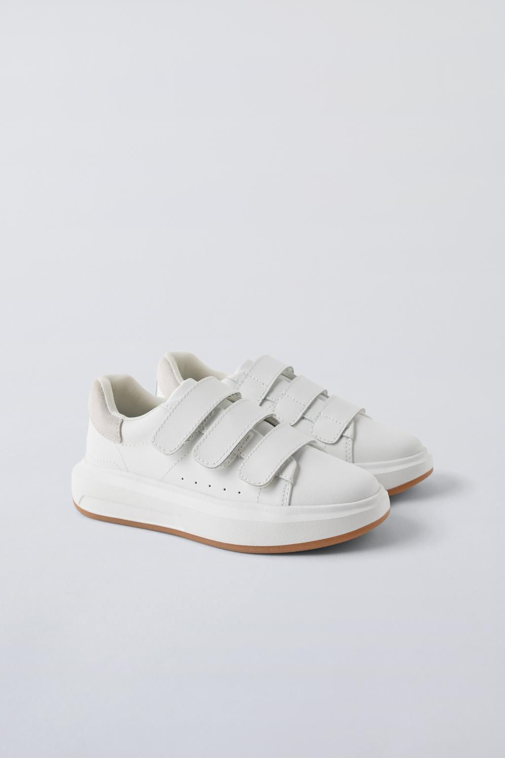 LEATHER PLIMSOLLS WITH STRAPS - Zara фото 9