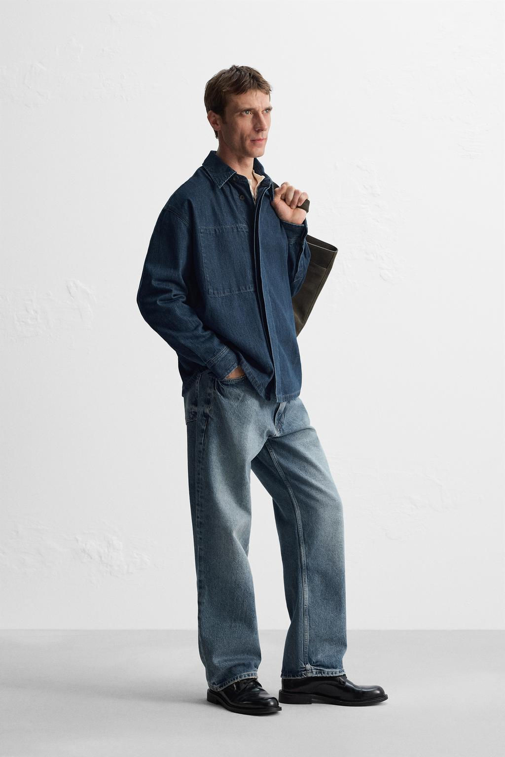 DENIM OVERSHIRT - Zara фото 4