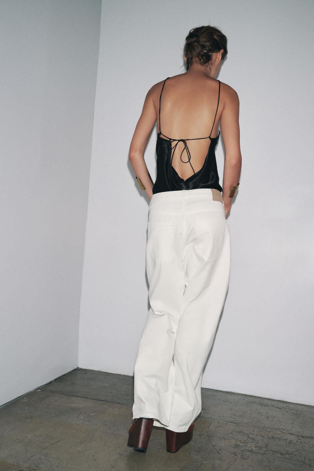 ZW COLLECTION PLEATED COTTON TROUSERS - Zara фото 3