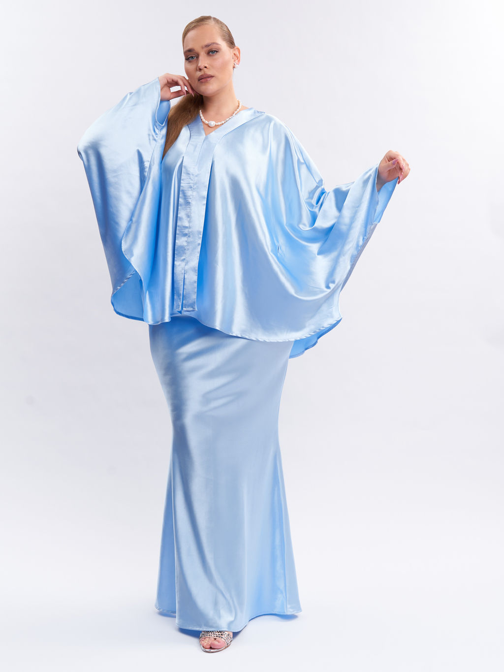 Шелковая блузка TBL73537BLU15 - Артесса фото 12