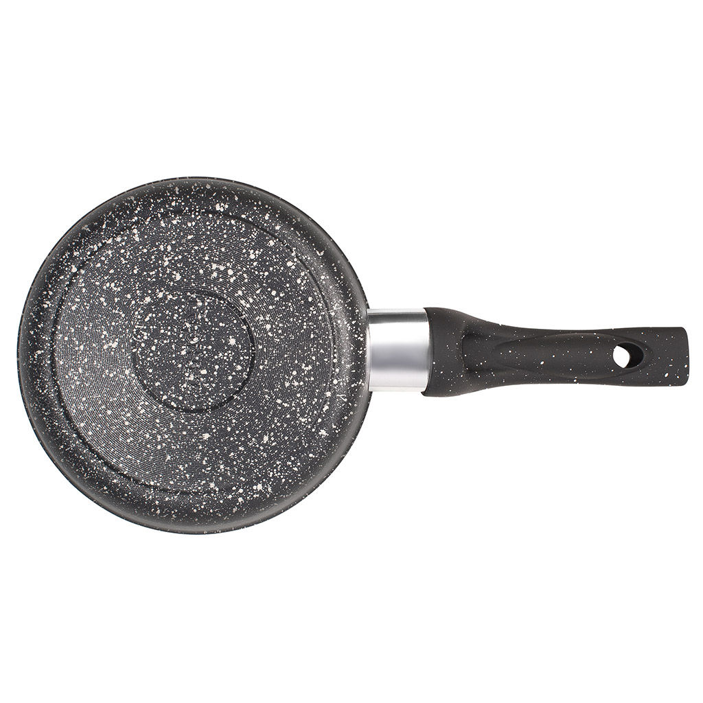 Ковш с тефлоновым покрытием 1,0л, д16см Гранит, h7см, s0,4см, ручка из термостойкого пластика (Россия) - Домашняя мода фото 3