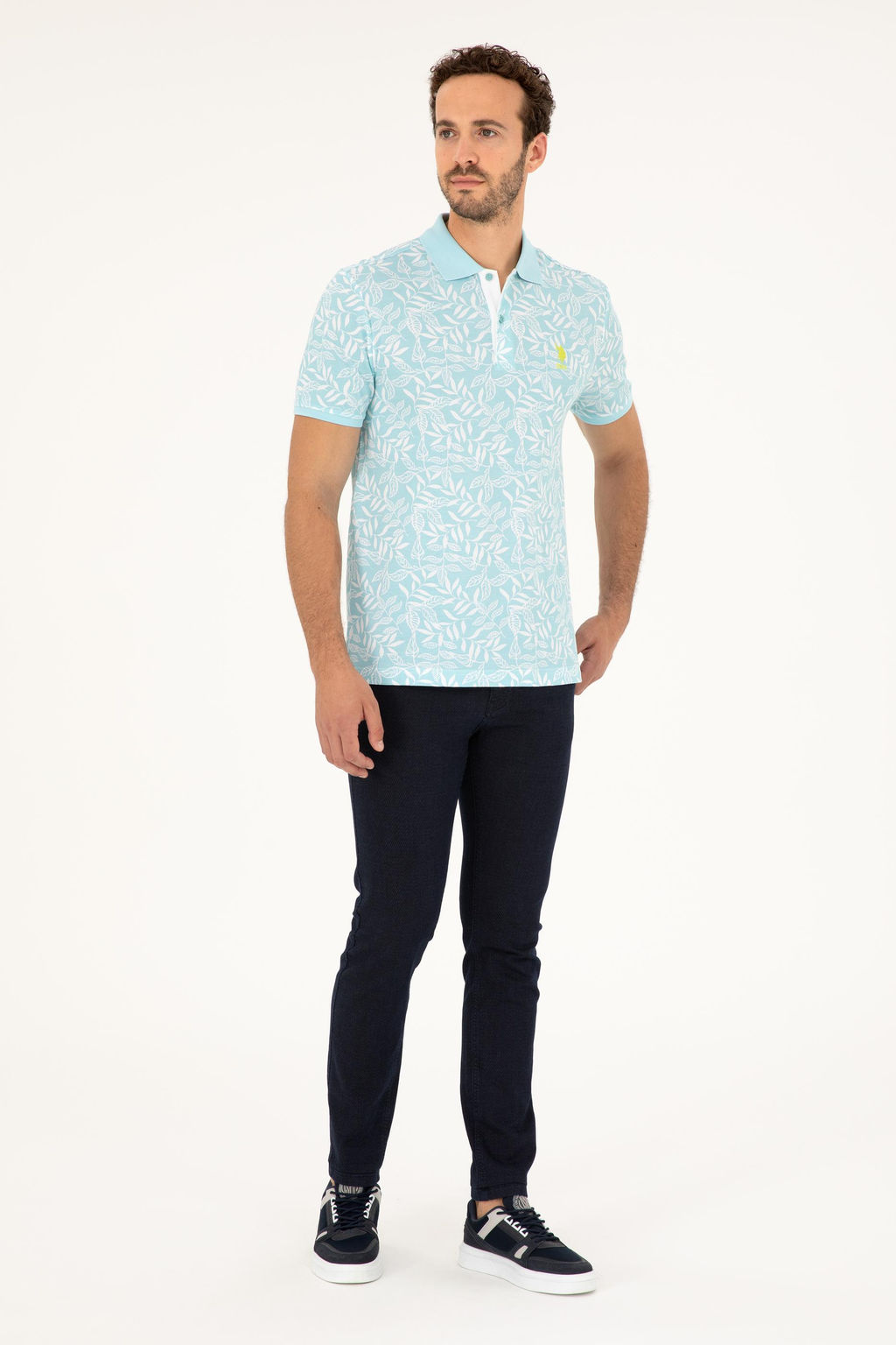 U. S. Polo Assn / Мужская мятная футболка - U.s. polo assn фото 11