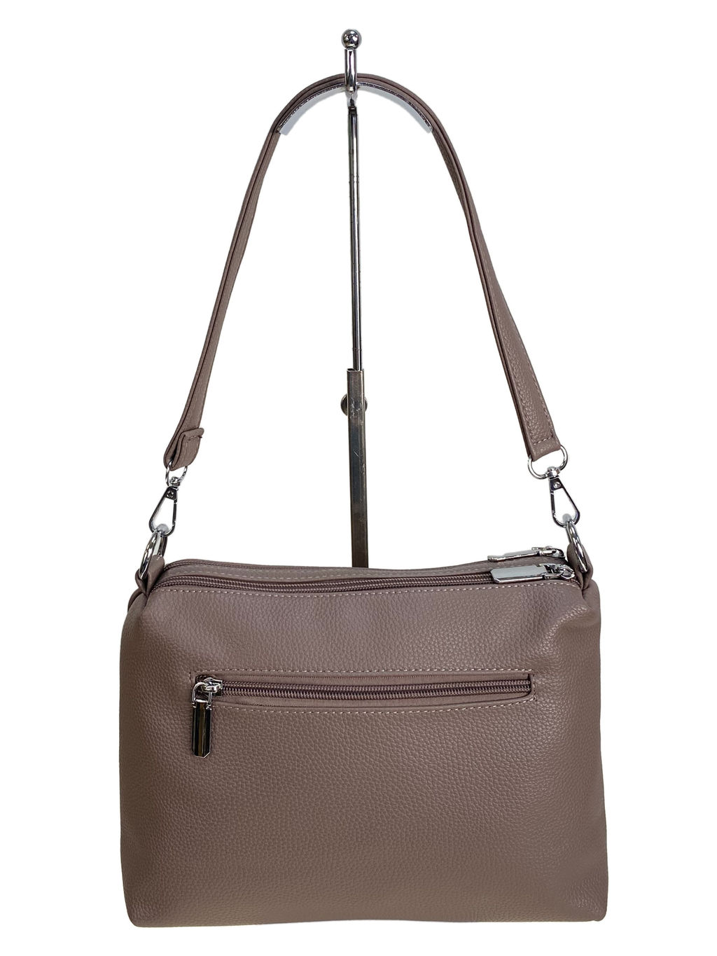 Женская сумка из искусственной кожи, цвет темная пудра - Greta фото 2