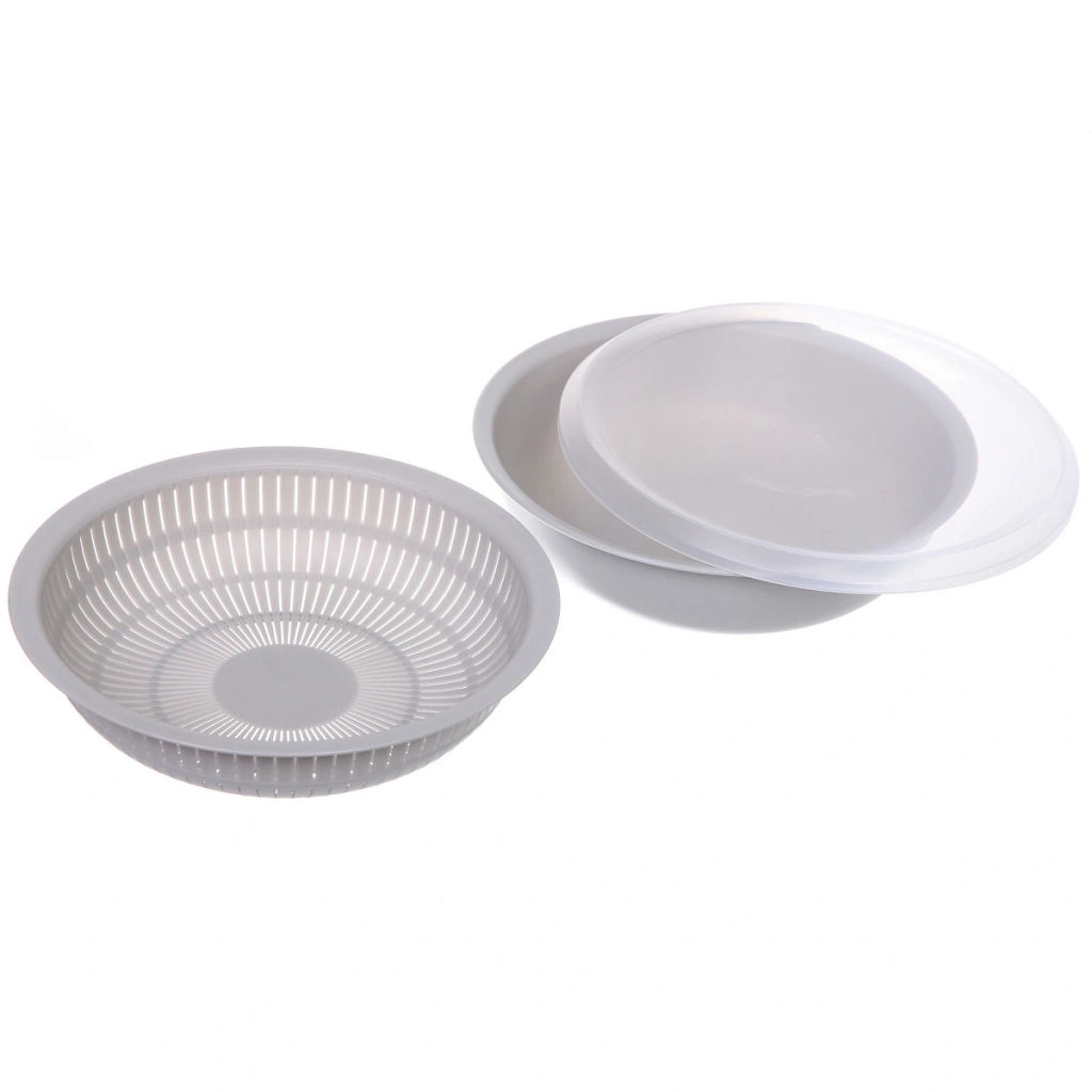 Дуршлаг пластиковый "Фаттория" 24*7,5см двойной с чашей