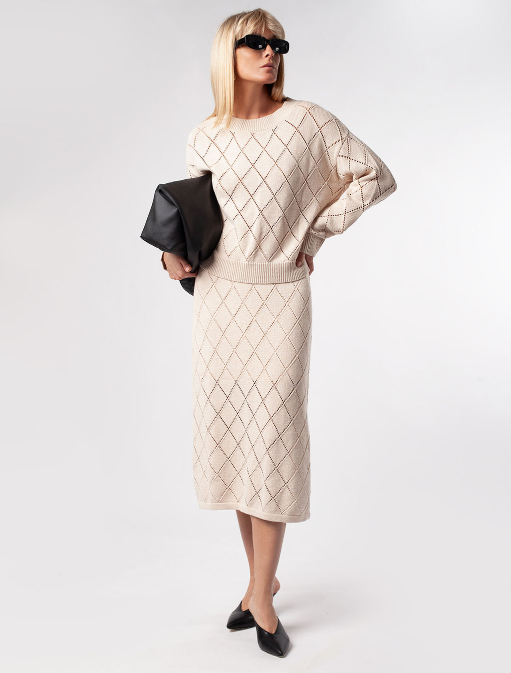 VILATTE / Вязаная юбка на подкладке  фото 4