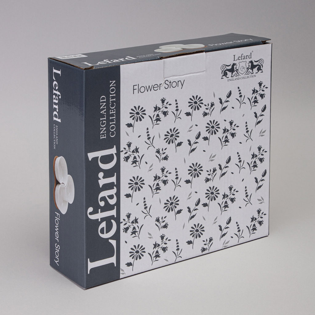 МЕНАЖНИЦА 3 СЕКЦИИ LEFARD FLOWERS STORY НА ДЕРЕВ. ПОДСТАВКЕ 22*22*6 СМ 250 МЛ  фото 2