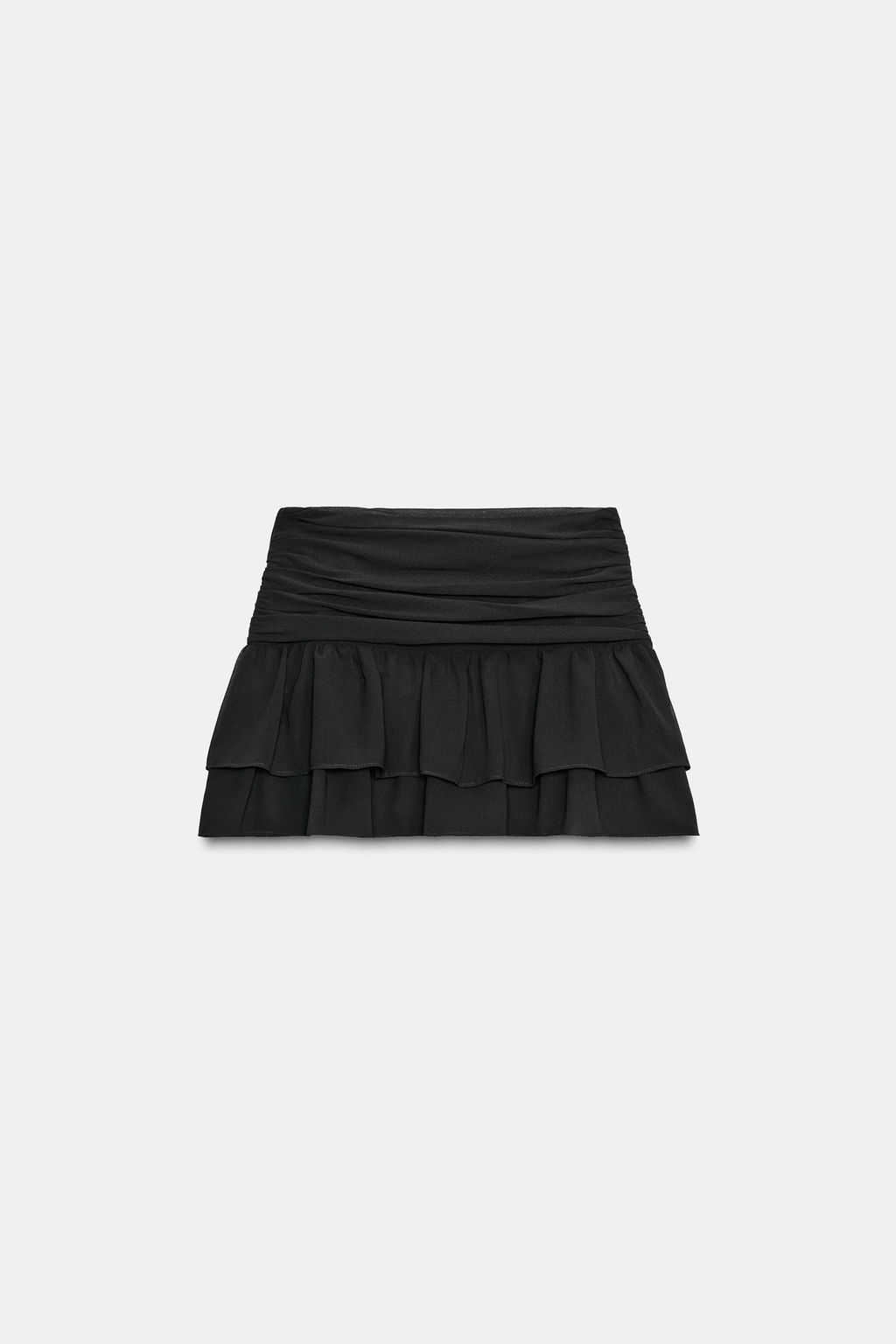 PLEATED RUFFLE SKORT - Zara фото 7