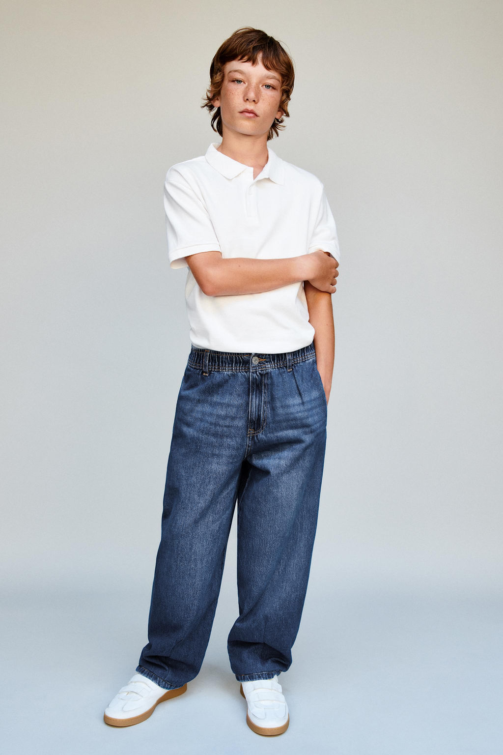 BALLOON JEANS WITH ELASTIC TRIM - Zara фото 5