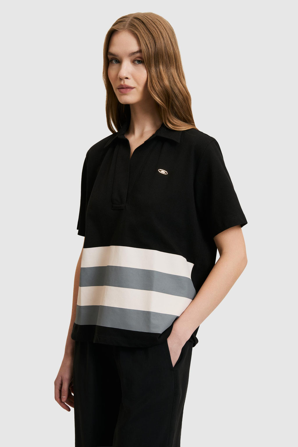 Kad_n Siyah Polo Yaka Ti__rt - U.s. polo assn фото 3