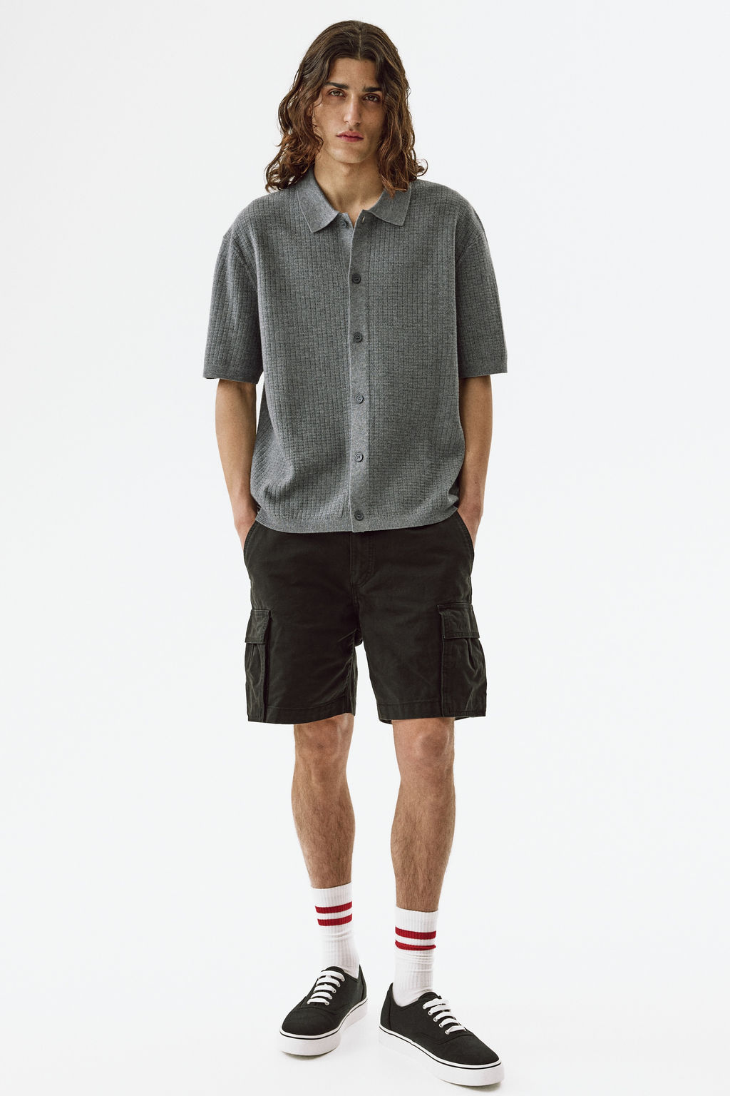 Camisa en punto texturizado Regular Fit - H&m фото 6