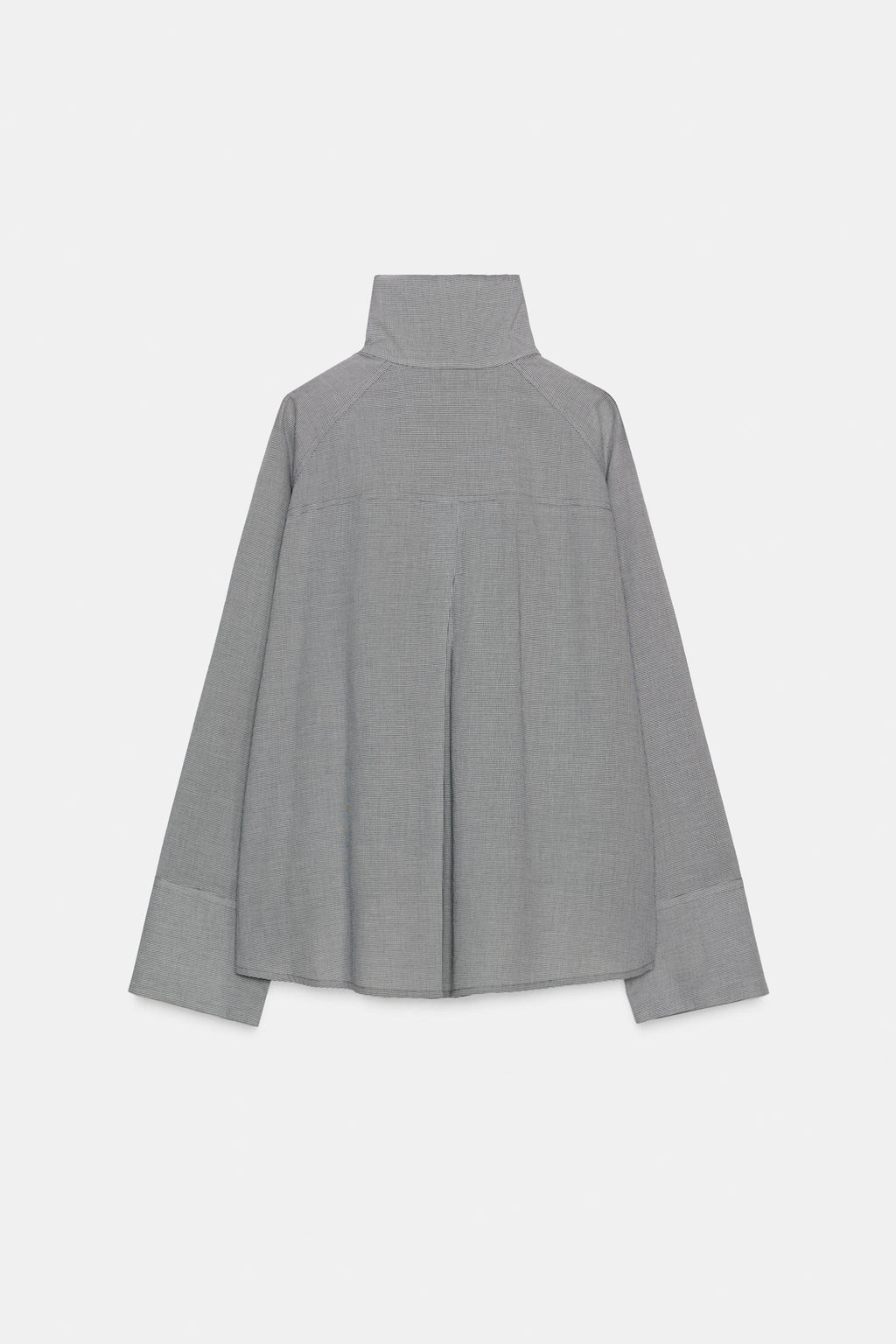 OVERSIZE CHECK SHIRT WITH FLAP POCKET ZW COLLECTION - Zara фото 6