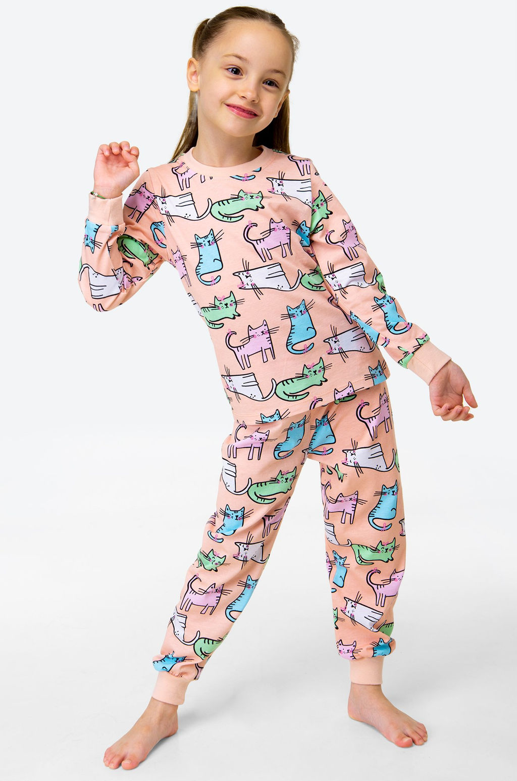 Хлопковая пижама для девочки Bonito  фото 5