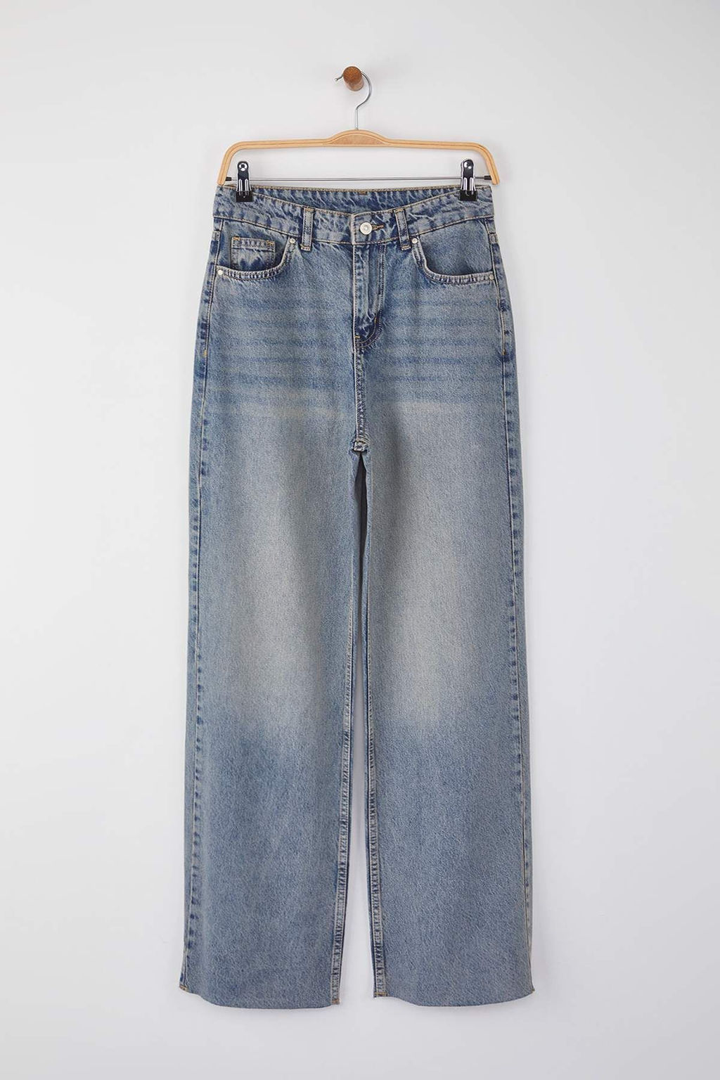 Mavi Yuksek Bel Genis Paca Wide Leg Jeans TWOAW26JE00089 - Trendyolmilla фото 5