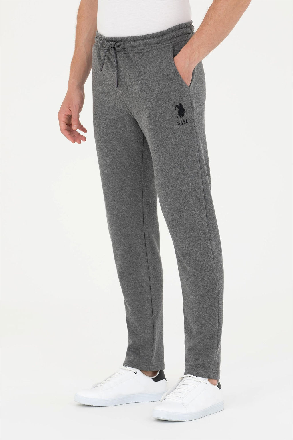 Мужские спортивные штаны антрацитового меланжа Неожиданная скидка в корзине - U.s. polo assn фото 2