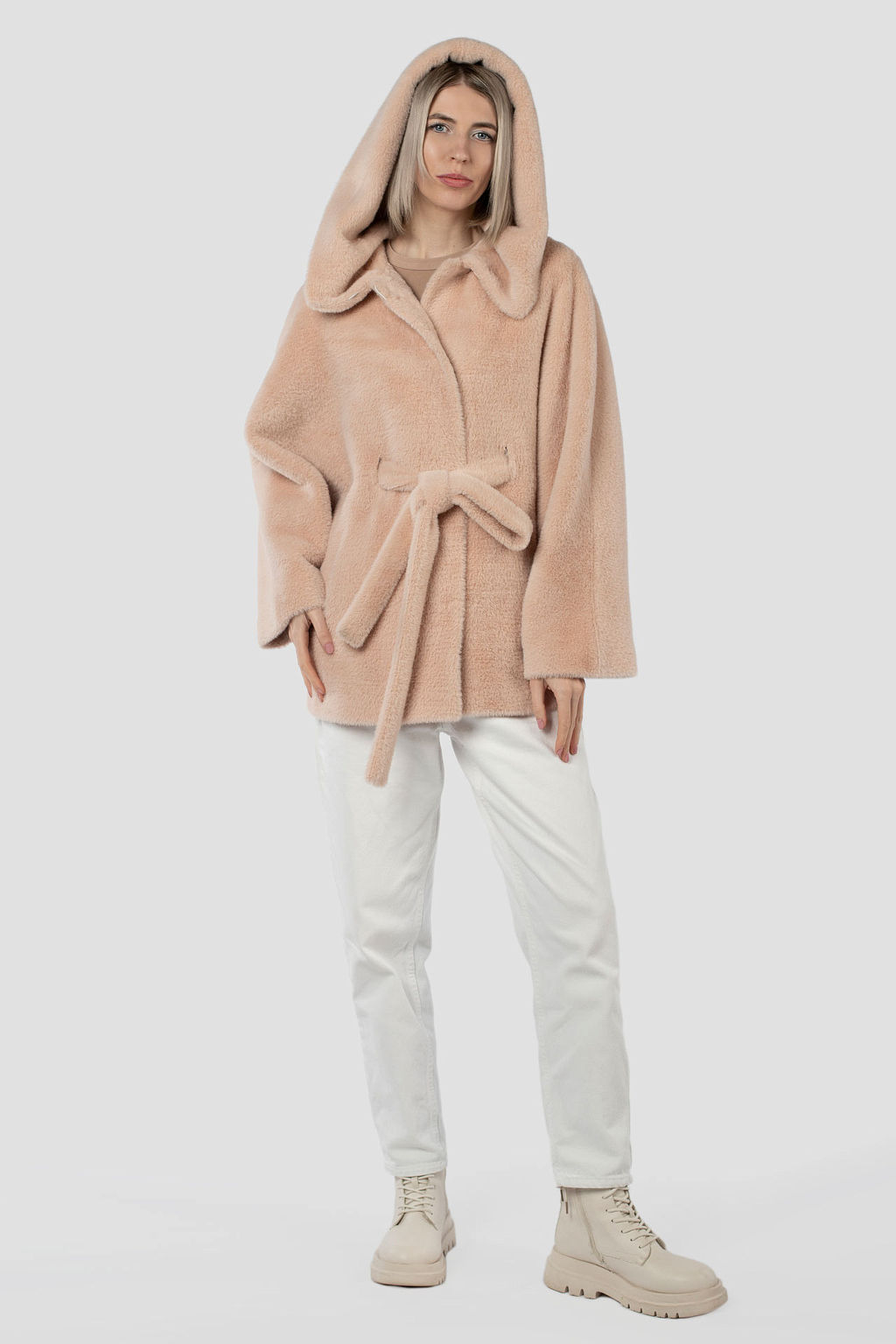 Пальто женское демисезонное (пояс) - El podio фото 2