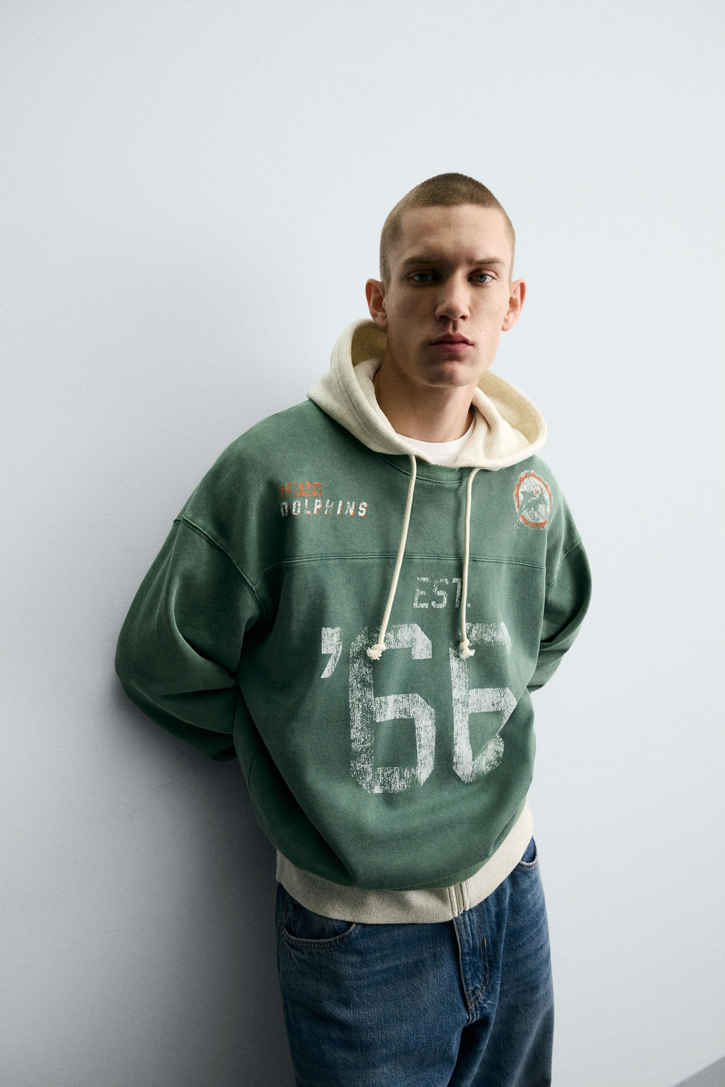 NFL MIAMI DOLPHINS CREWNECK SWEATSHIRT - Zara фото 5