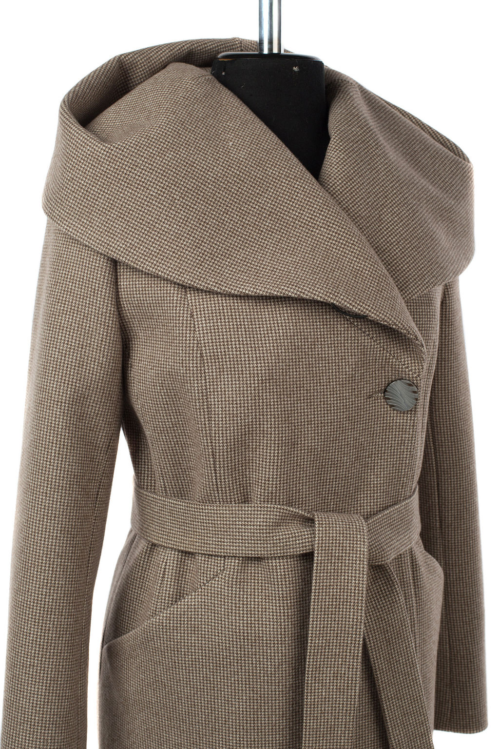 Пальто женское демисезонное (пояс) - El podio фото 12