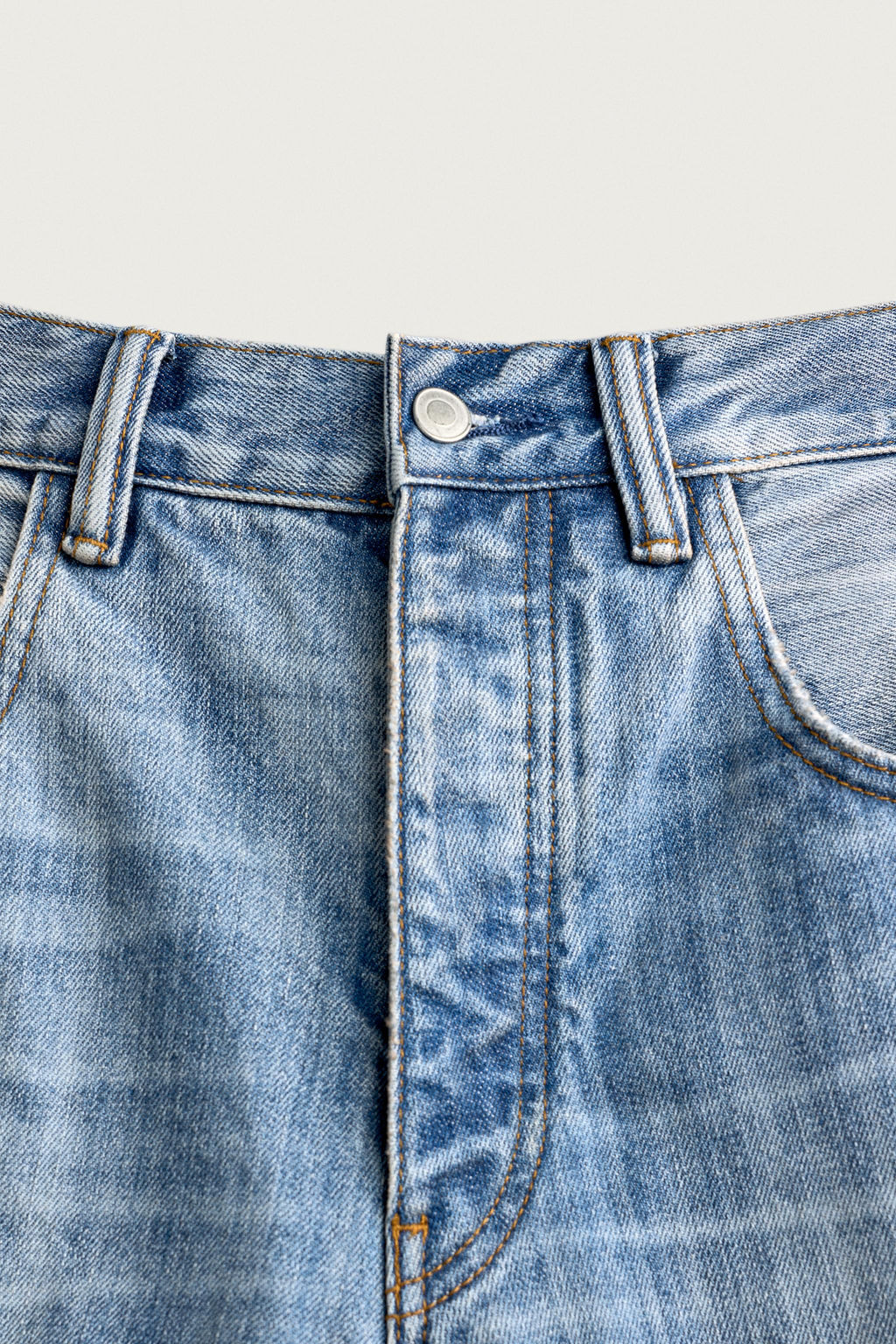 BERMUDA DENIM BAGGY FIT ROTOS / Azul medio - Zara фото 13
