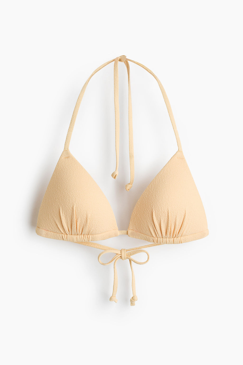 Top de bikini triangular con copas acolchadas