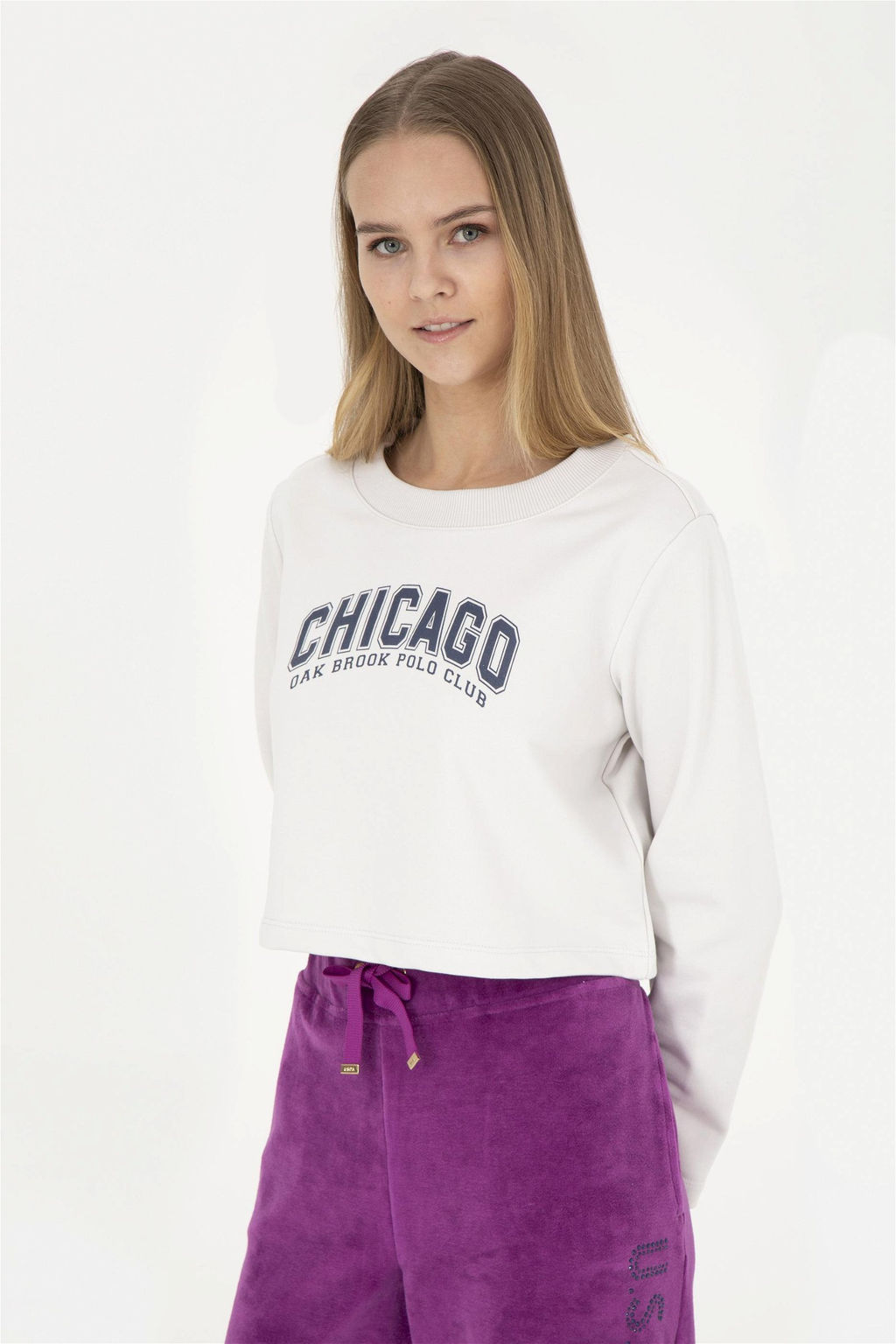 Женский свитшот с камнем - U.s. polo assn фото 2