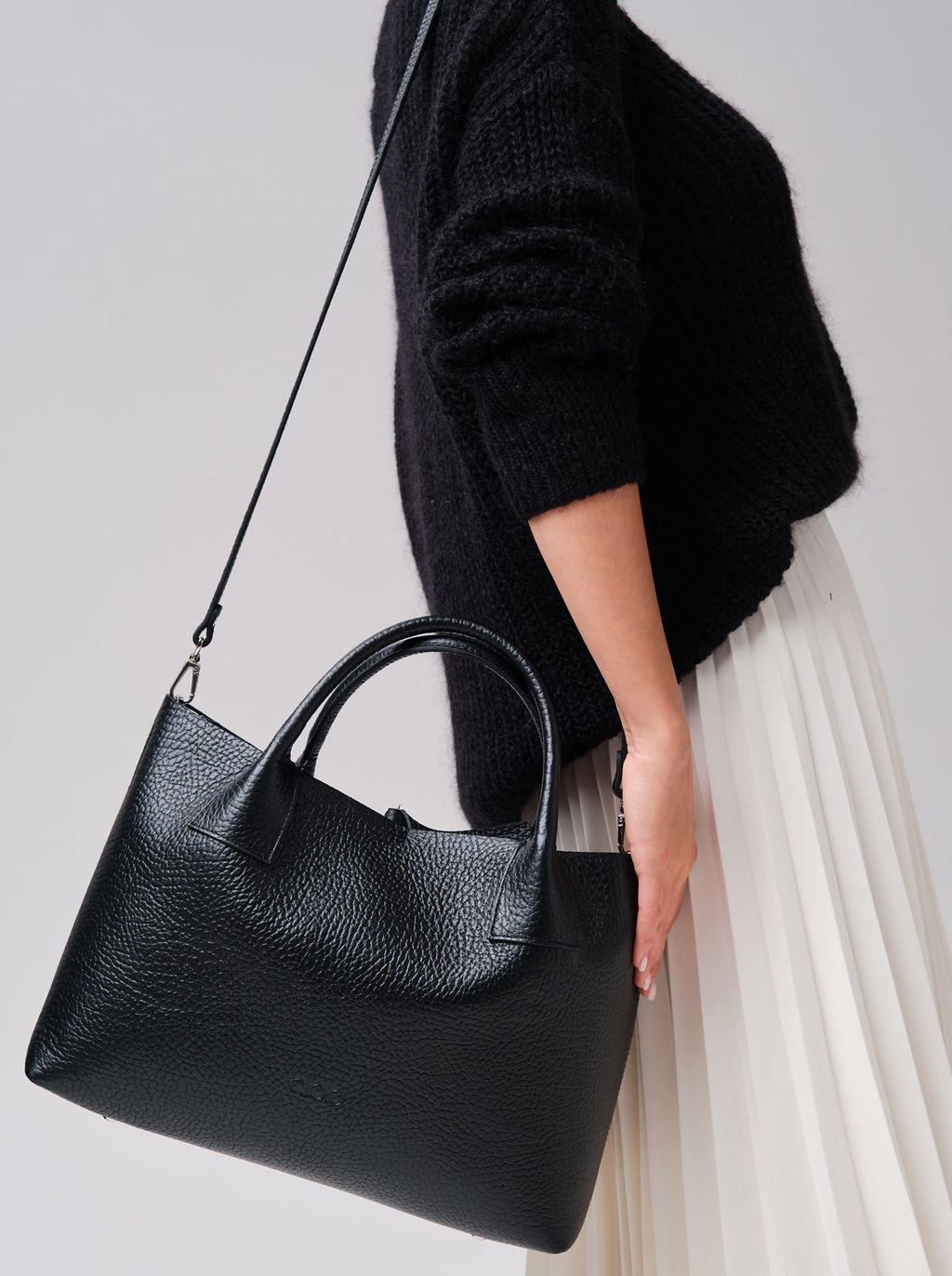 Кожаная сумка Iris DBR 31372 черный соло фото 7