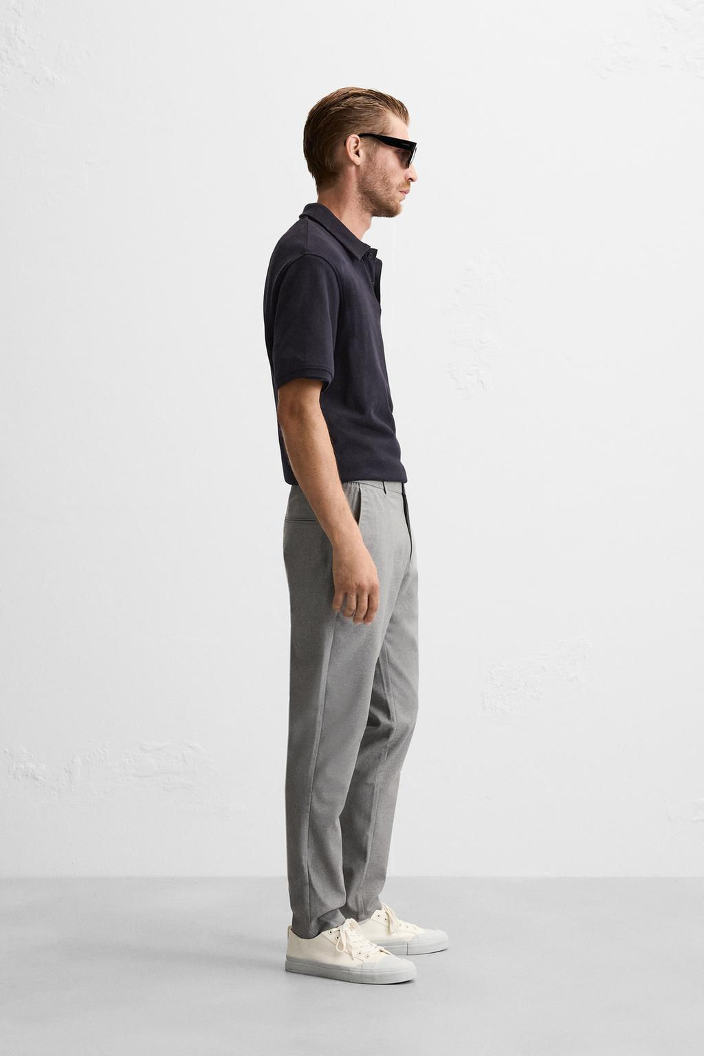 SLIM FIT COMFORT TROUSERS - Zara фото 48