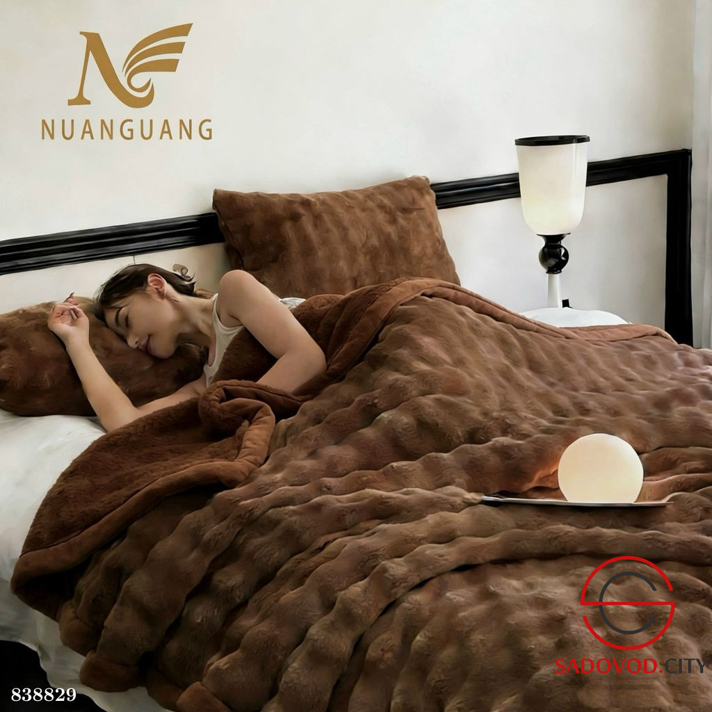 Плед на кровать мягкий