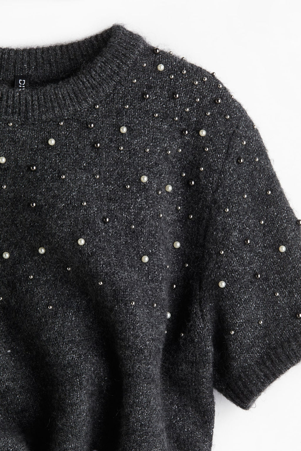 Beaded fine-knit dress - H&m фото 7