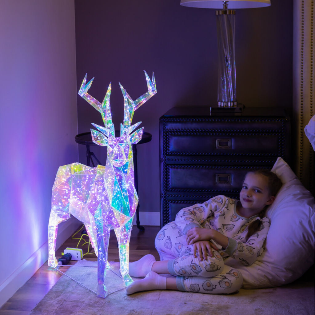 ULD-R501 220V DEER Светильник декоративный Олень. 500 светодиодов. Белый свет. Цвет корпуса радужный. TM Uniel - Volpe фото 6