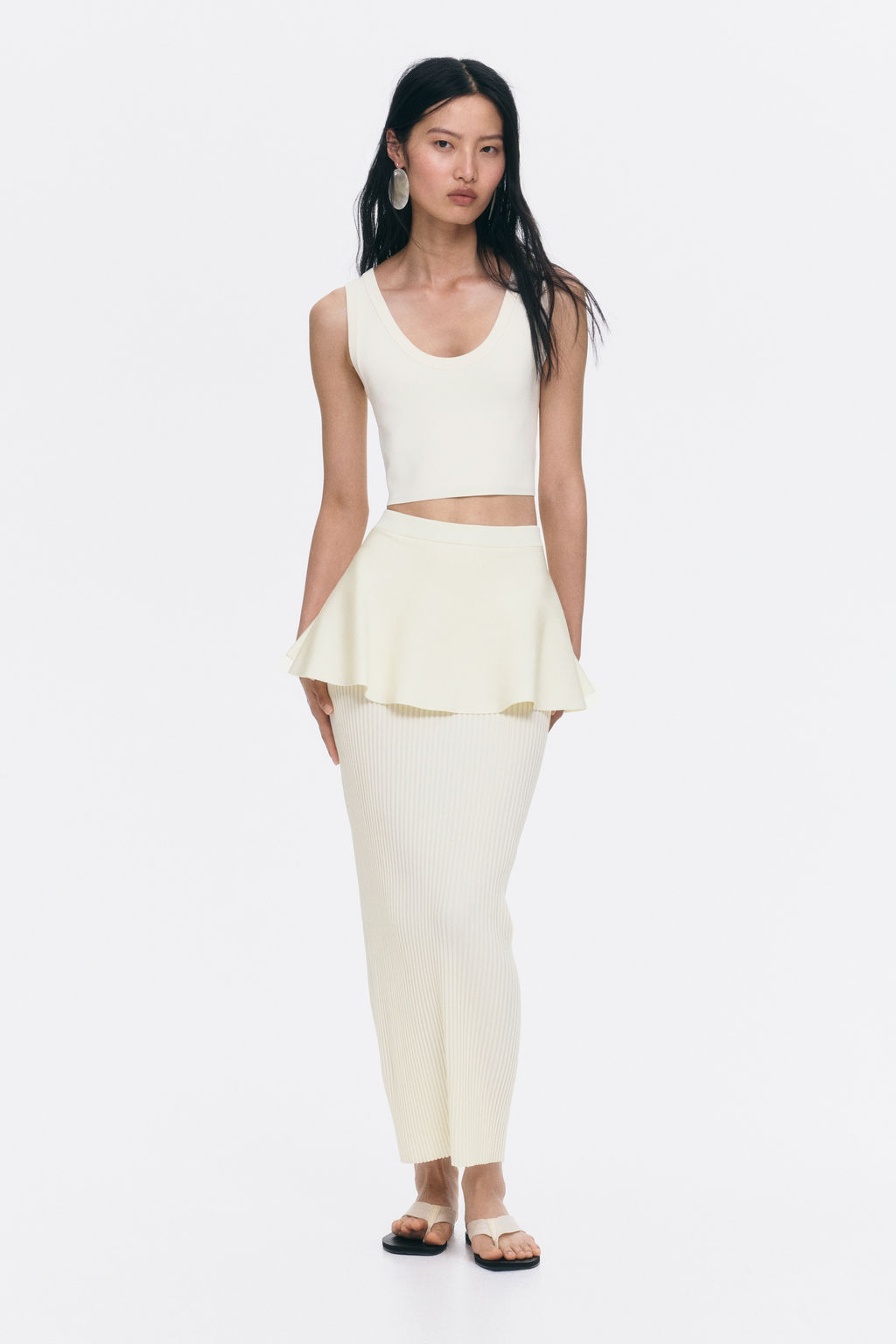 Falda de punto efecto layering - H&m фото 2