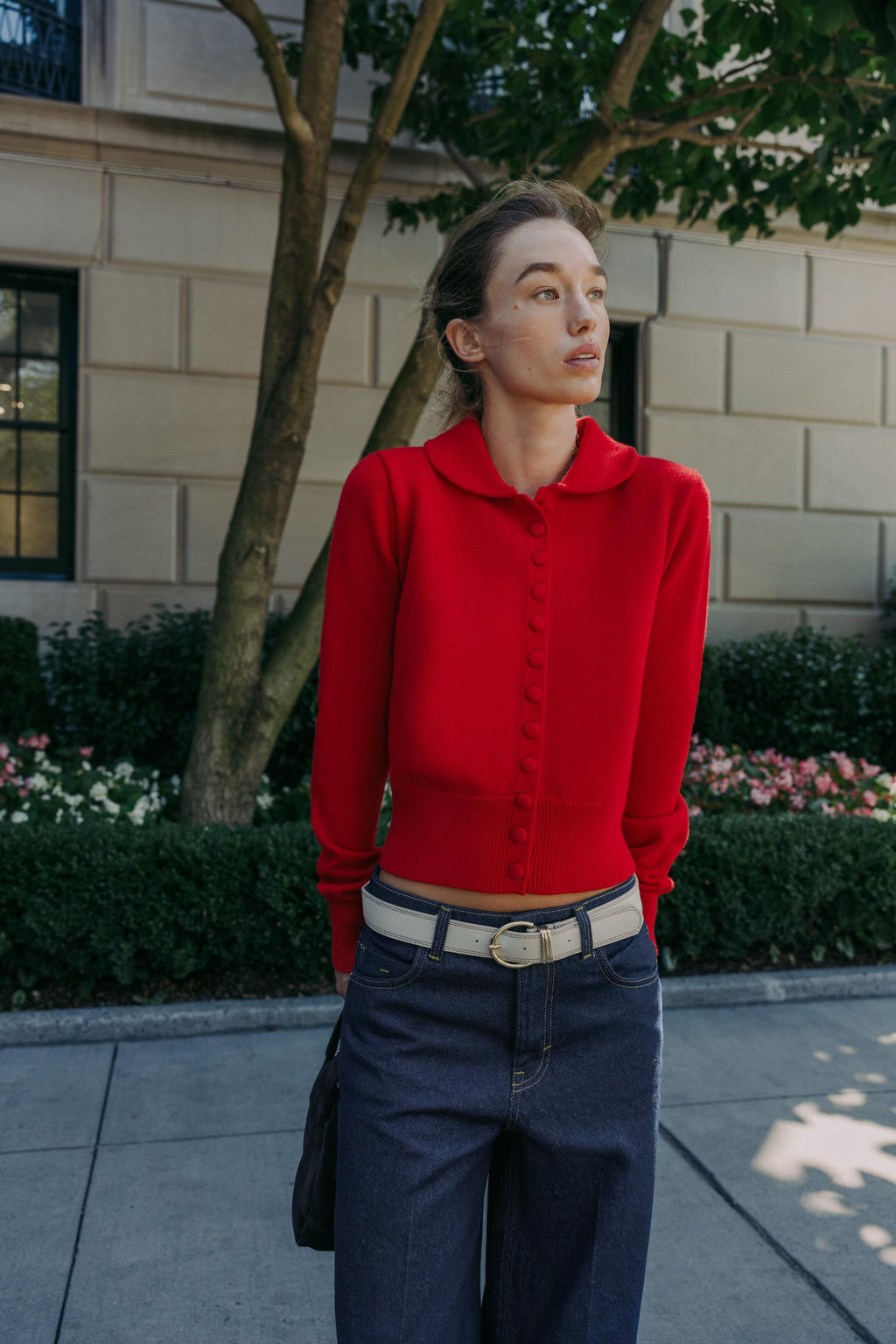 CARDIGAN WITH PETER PAN COLLAR - Zara фото 3