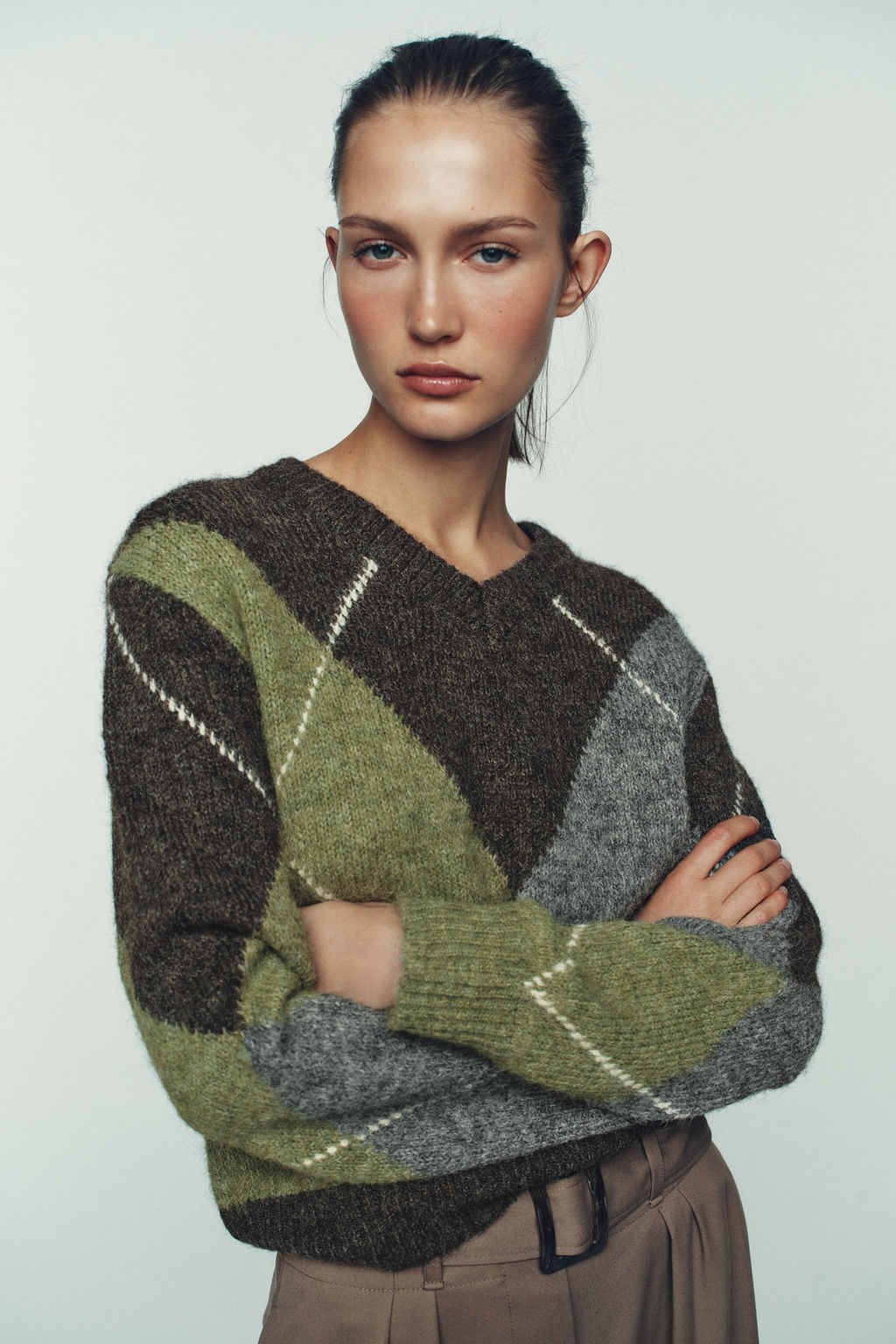 DIAMOND KNIT JUMPER - Zara фото 12