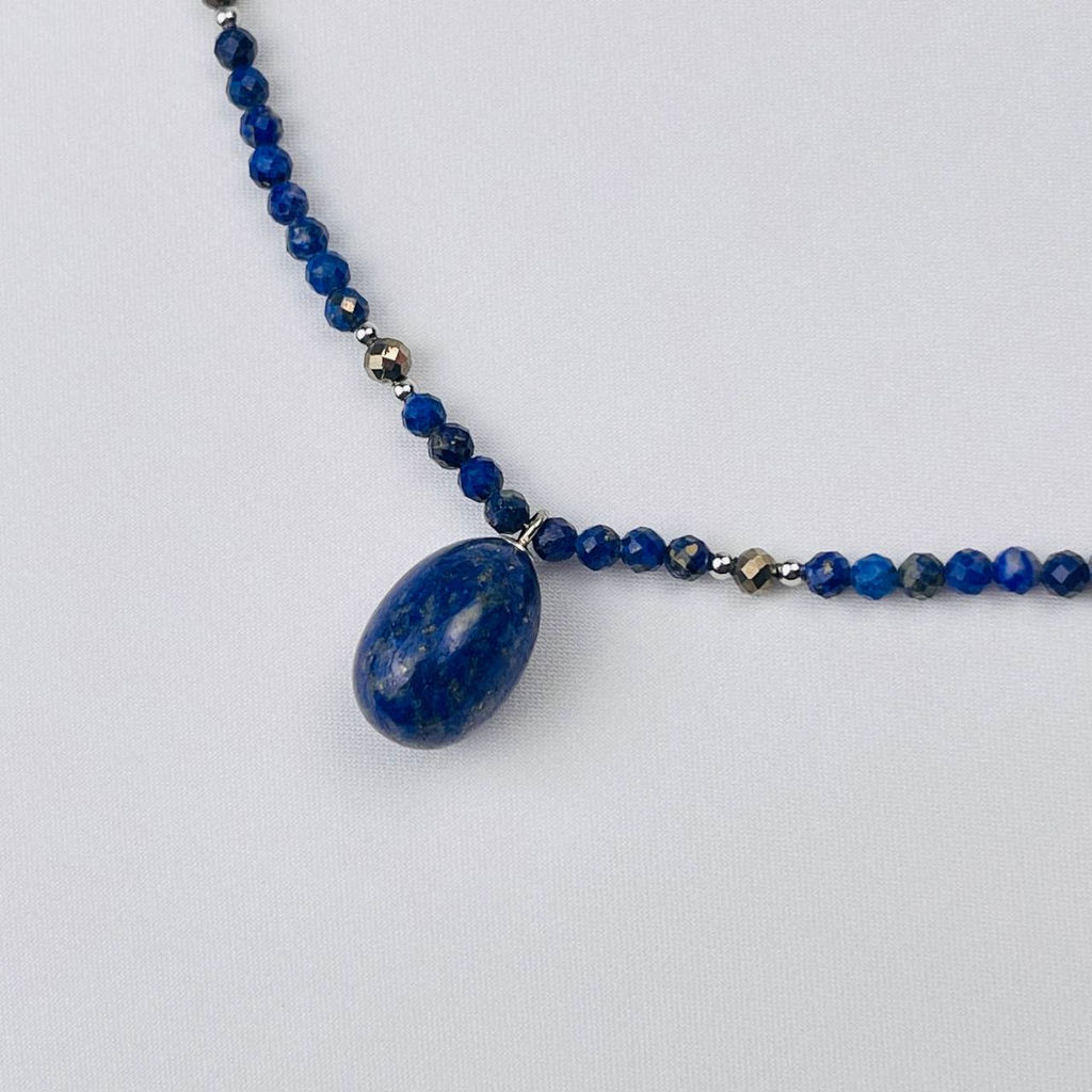 Чокер из Лазурита и Пирита - Радуга самоцветов фото 2