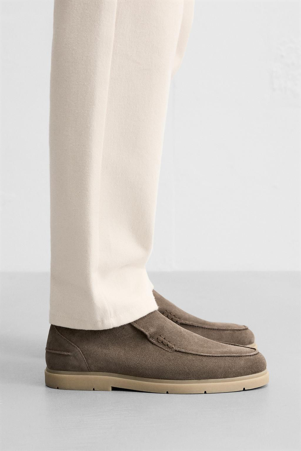 CASUAL LEATHER ANKLE BOOTS - Zara фото 10