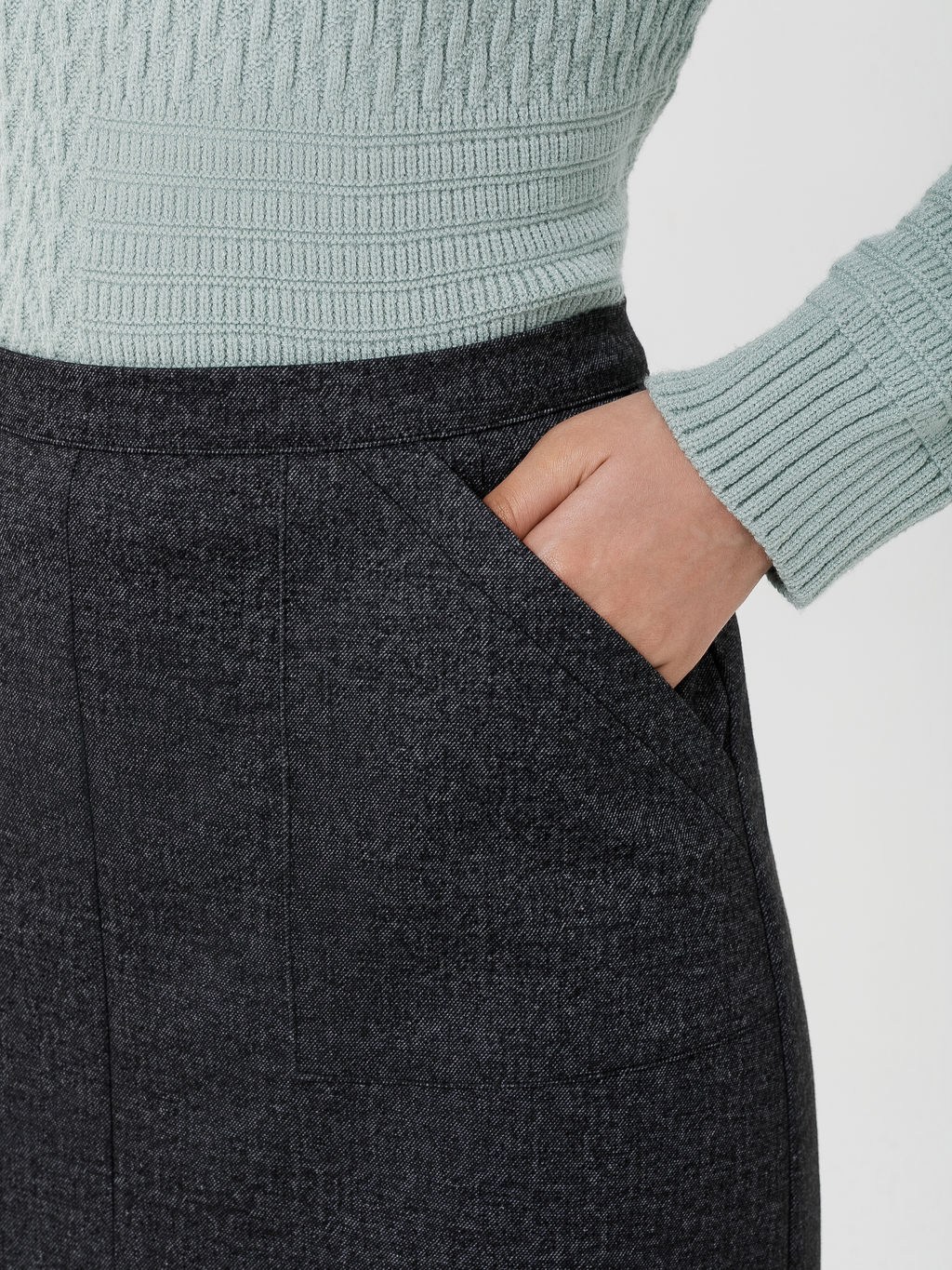 Юбка трикотажная