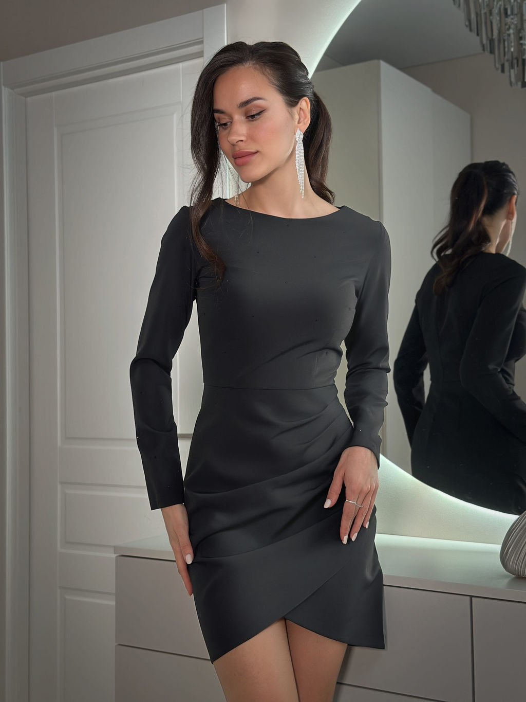 Платье Кидман (черный) - Nadi bordo фото 3