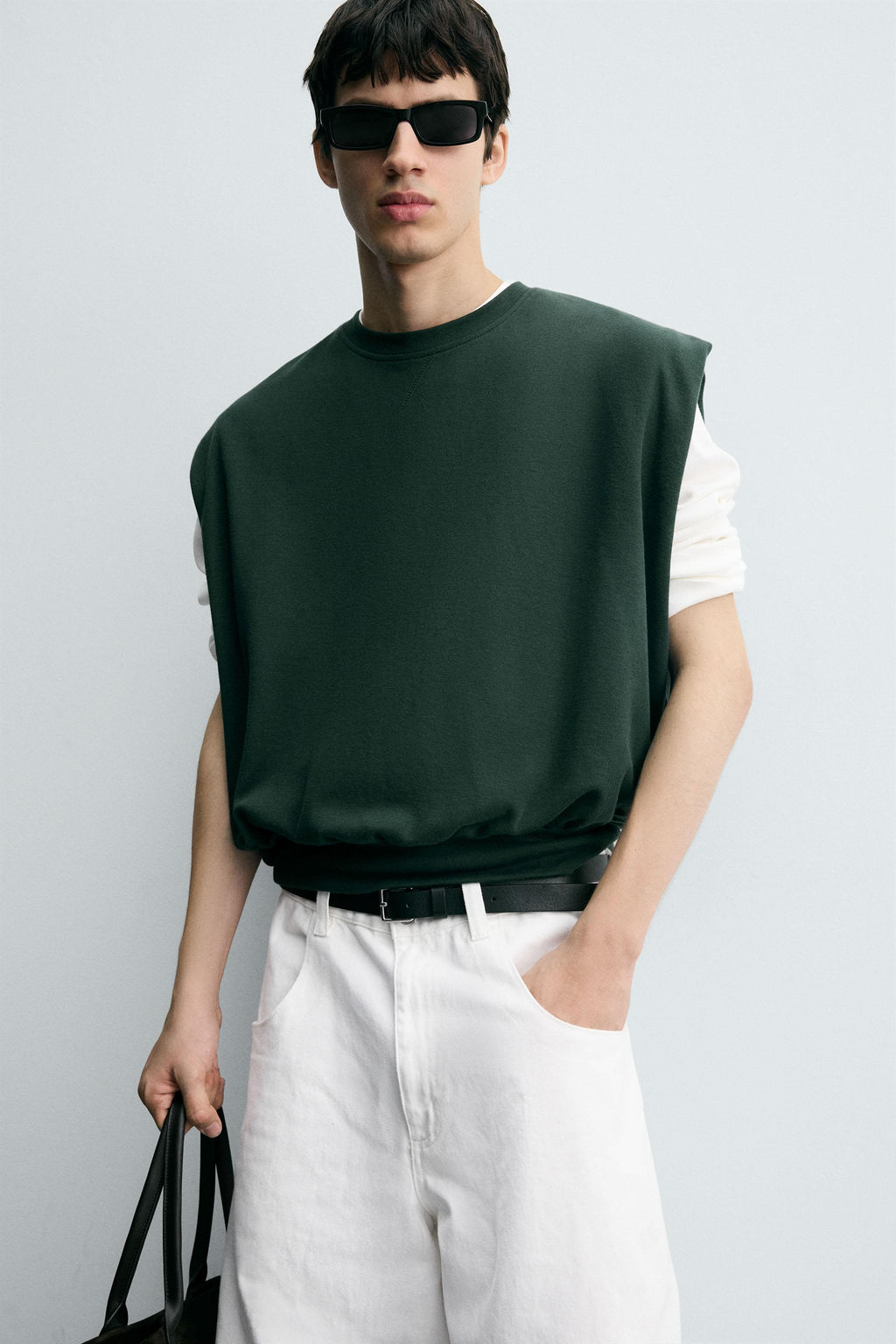 PIQU_ TEXTURED INTERLOCK GILET - Zara фото 5