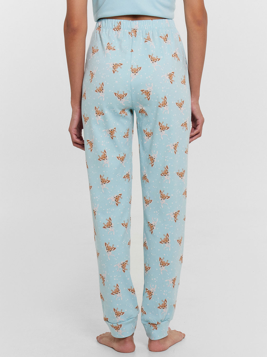 Пижама женская голубая с принтом Wild mood тихая вода +оленята с бантиками 592514 - Mark formelle фото 4