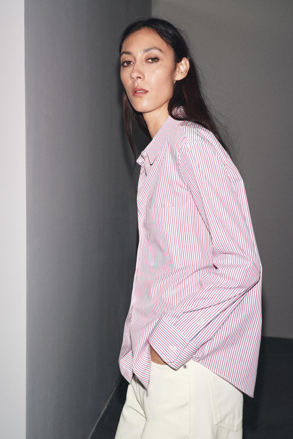 ZW COLLECTION STRIPED POPLIN SHIRT - Zara фото 22