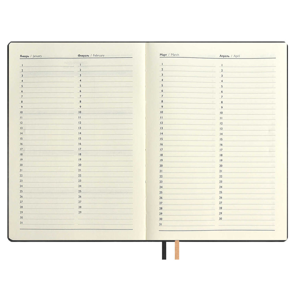 Ежедневник недатированный ESCALADA, А5+, 160 л., арт. 67184/ 10 САРИФ ЧЁРНЫЙ