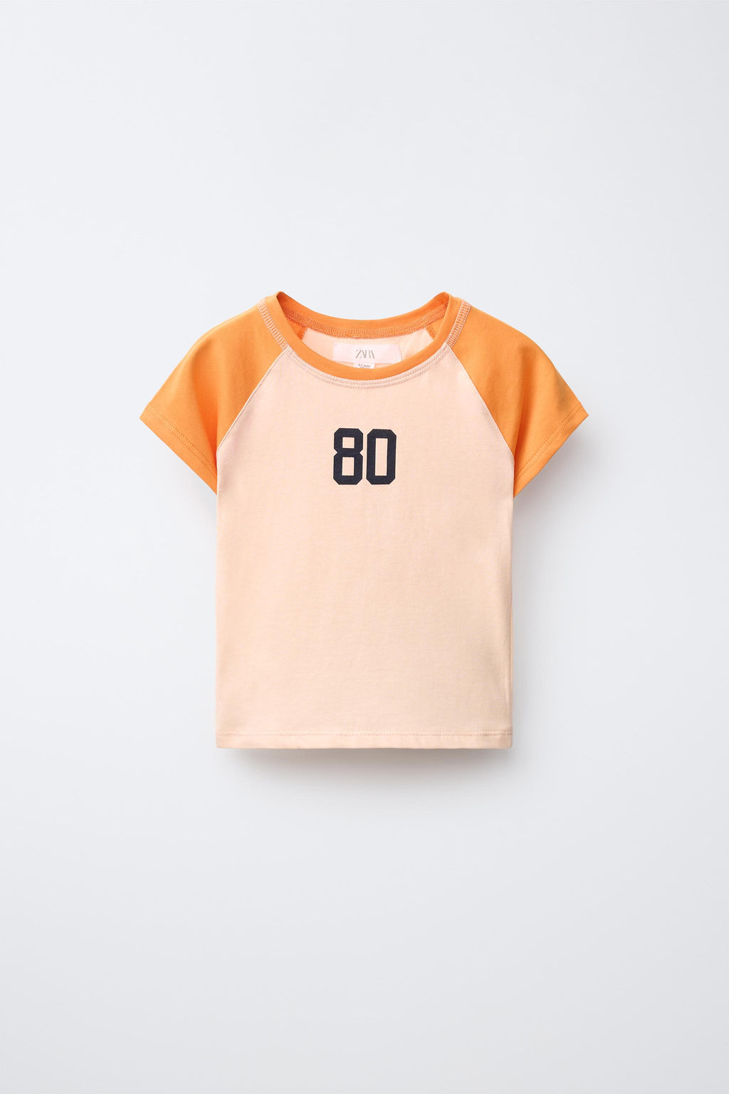 CAMISETA MANGA RANGL?N / Naranja - Zara фото 2