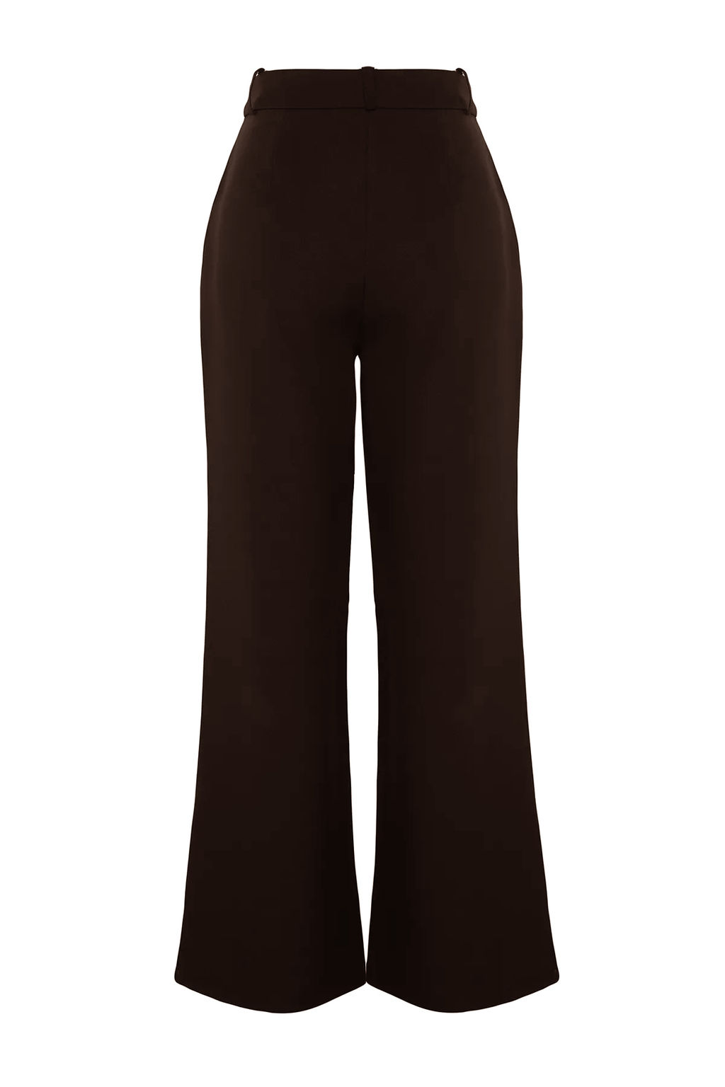 TRENDYOLMILLA Siyah Kemer Detayl? Wide Leg/Genis Paca Dokuma Pantolon TWOAW24PL00341  фото 24