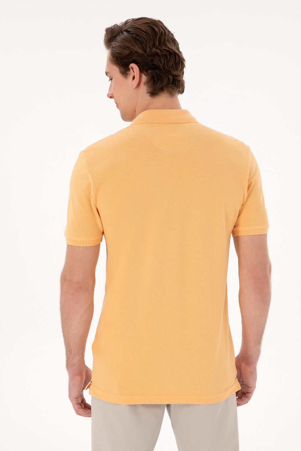 Erkek Slim Fit Polo Yaka A__k Mavi Basic Ti__rt Sepette S_rpriz _ndirim - U.s. polo assn фото 5