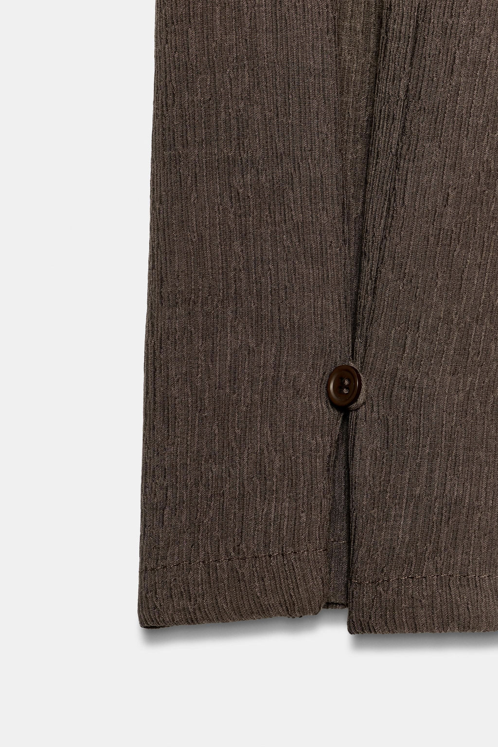 PANTAL?N TEXTURA PA?UELO / Marr?n - Zara фото 8