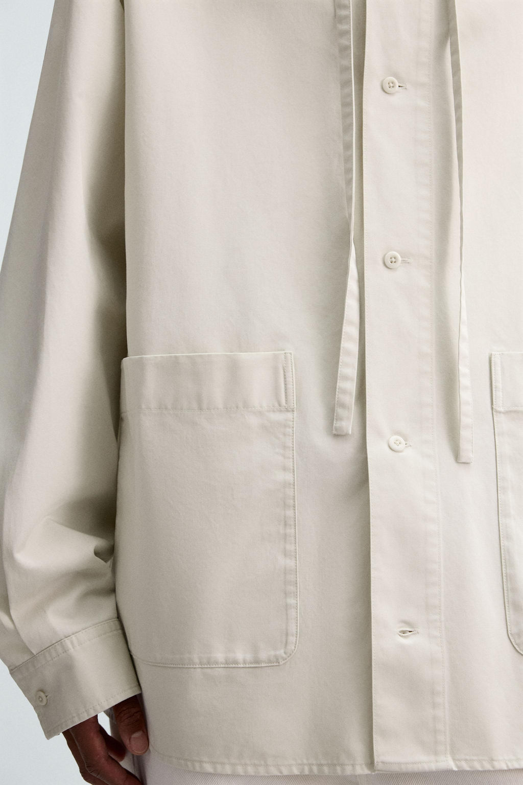 OVERSIZE FIT HOODED OVERSHIRT - Zara фото 7